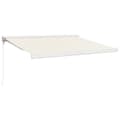 Miniatyrbillede 2 af 10: vidaXL foldemarkise manuel betjening 3x2,5 m stof aluminium creme