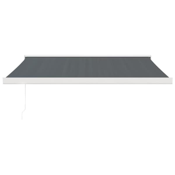 vidaXL Uttrekkbar markise antrasitt 3x2,5 m stoff og aluminium