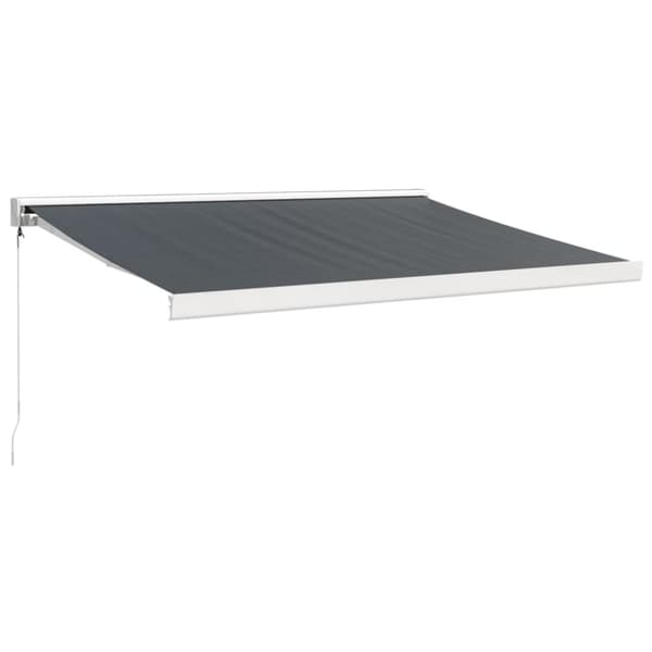vidaXL Uttrekkbar markise antrasitt 3x2,5 m stoff og aluminium