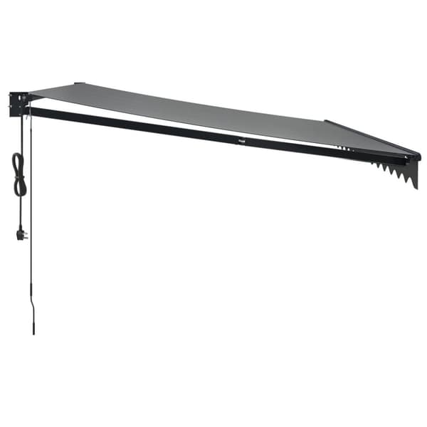vidaXL Automatisk infällbar markis antracit 4,5x3 m