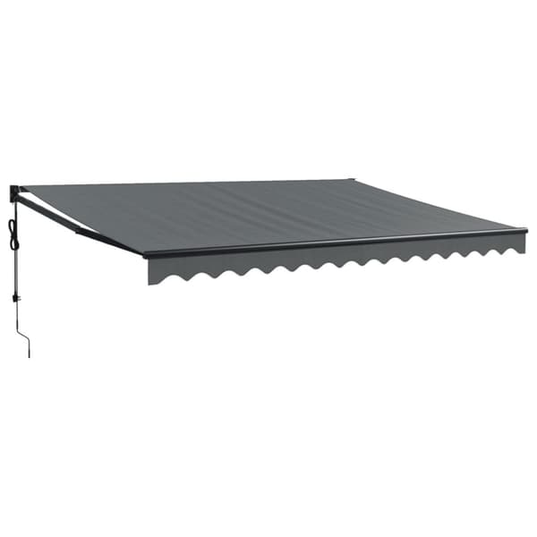 vidaXL Automatisk infällbar markis antracit 4,5x3 m