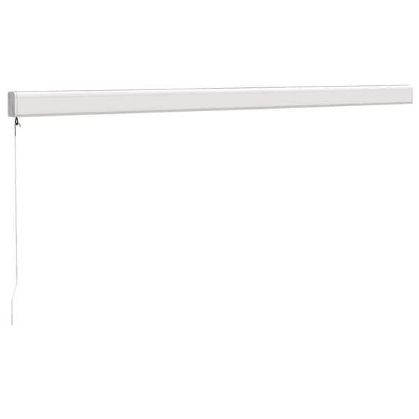vidaXL Uttrekkbar markise gul og hvit 4,5x3 m stoff og aluminium