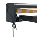 Miniatyrbillede 7 af 9: vidaXL foldemarkise manuel betjening 4x3 m stof aluminium gul hvid