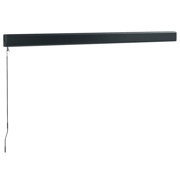 vidaXL Uttrekkbar markise oransje og brun 3,5x2,5 m stoff og aluminium