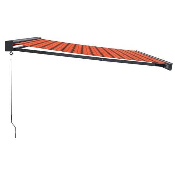vidaXL Sisäänkelattava markiisi oranssiruskea 4x3 m kangas/alumiini