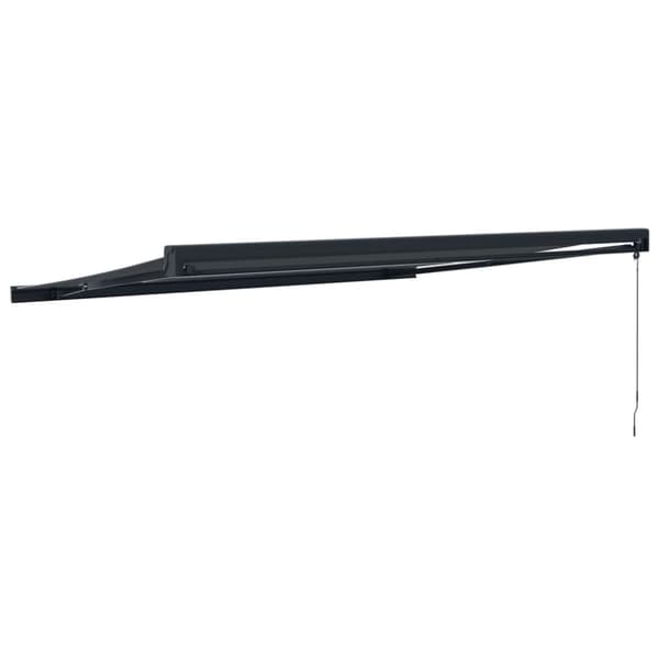 vidaXL Markis infällbar antracit 4x3 m tyg&aluminium