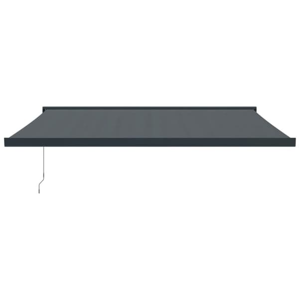 vidaXL Markis infällbar antracit 4x3 m tyg&aluminium