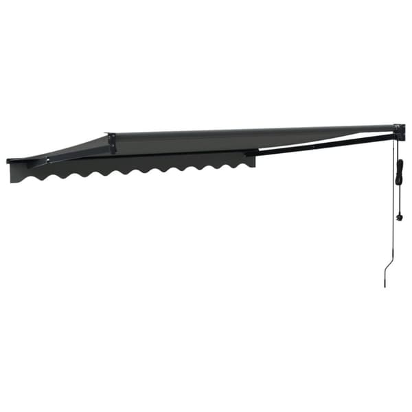 vidaXL Automatisk uttrekkbar markise antrasitt 3x2,5 m