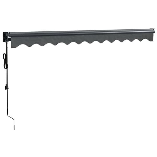 vidaXL Automatisk uttrekkbar markise antrasitt 3x2,5 m