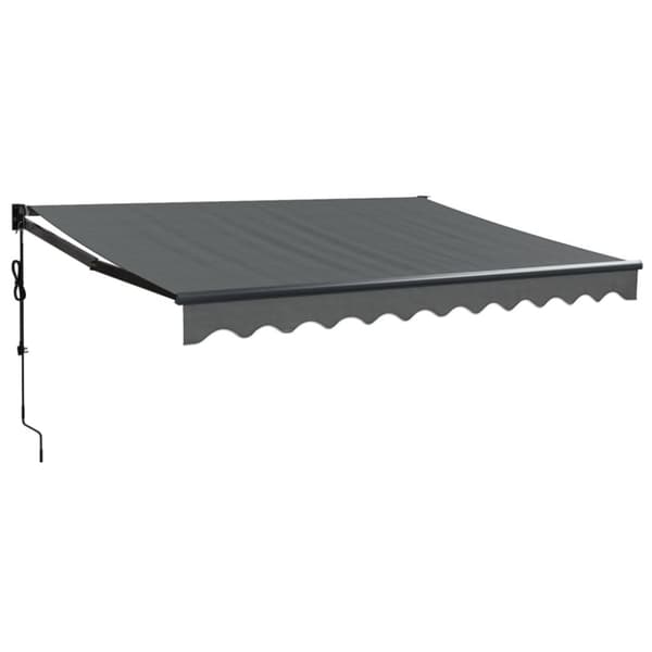 vidaXL Automatisk uttrekkbar markise antrasitt 3x2,5 m