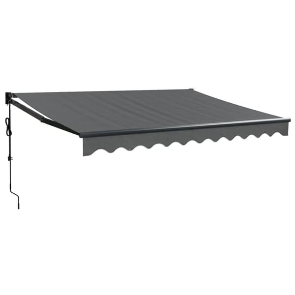 vidaXL Automatisk uttrekkbar markise antrasitt 3,5x2,5 m