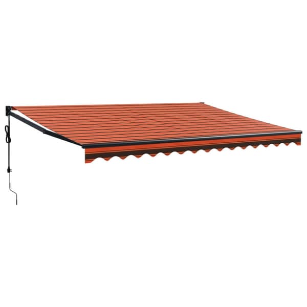 vidaXL Automaattisesti sisäänkelattava markiisi oranssirusk. 4,5x3 m