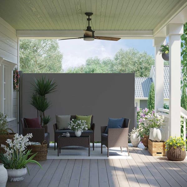 Rootz sidomarkis - Utdragbar sidomarkis - Roll-Up sidomarkiser - Garden Shade Solutions - Privacy Markiser - Vattentäta sidomarkiser - Slitstark marki