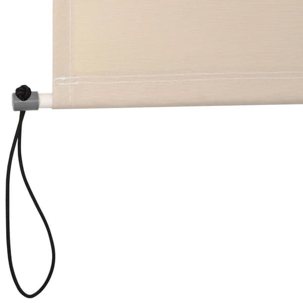 Rootz Vertical Awning - Balcony Awning - Side Roller Blind - Awning - Window Roller - Cream White - 120 x 200 cm