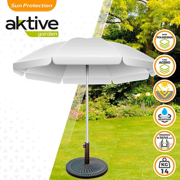 Aktive Base Paraply Polyresin Circular 38-48 Mm Sort 49 x 33 cm