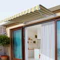 Miniatyrbillede 4 af 5: Rootz Markise - Solafskærmende Markise - Balkon Skygge Markise - Udendørs Markise - Foldearm Markise - UV-bestandig Markise - Gul/Grå - 2,95 x 2,45 m
