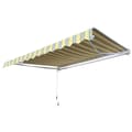 Miniatyrbillede 1 af 5: Rootz Markise - Solafskærmende Markise - Balkon Skygge Markise - Udendørs Markise - Foldearm Markise - UV-bestandig Markise - Gul/Grå - 2,95 x 2,45 m