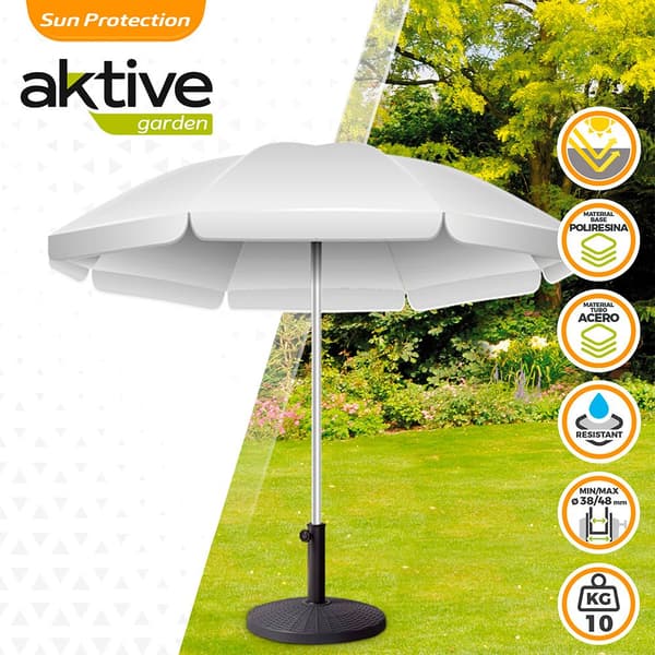 Aktive Sateenvarjojalusta Polyresin 38-48 Mm Musta 44.5 x 33 cm