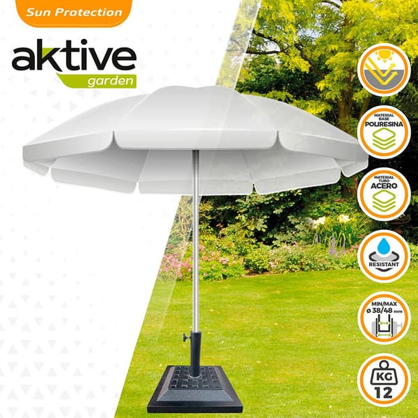 Aktive Polyresin Stöd För Fyrkant Parasol Svart
