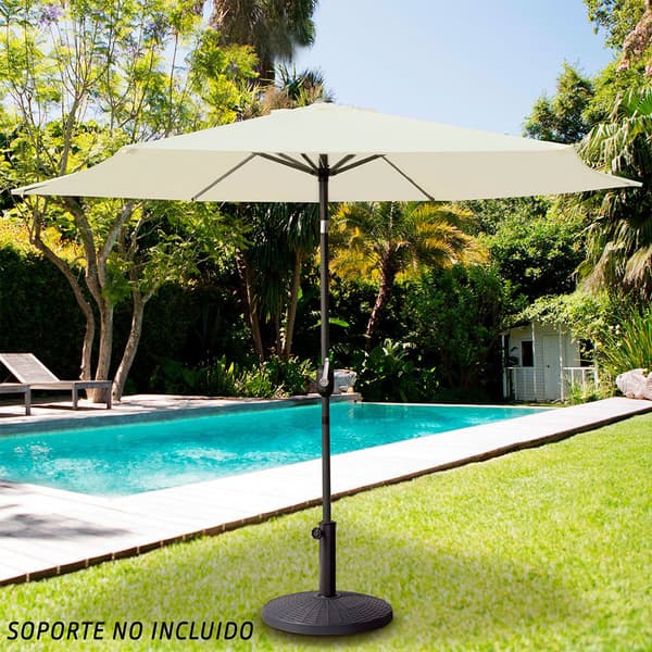 Aktive Alumiinitanko Hexagonal 300 Cm 48 Mm Korkeus 250 Cm Uv Suojella Beige