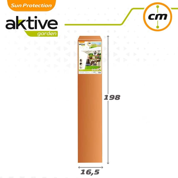 Aktive Neliö Alumiinitanko 270x270 Cm 48 Mm Korkeus 260 Cm Uv Suojella Päivänvarjo Beige
