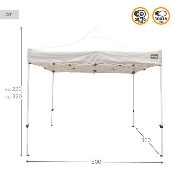 Color Baby Folde Cenor Justerbar Højde 300x300x220 Cm Beige