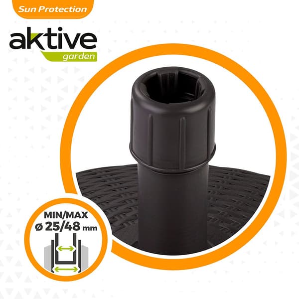 Aktive Perusaurinkovarjo 58x35 Cm-30kg Musta