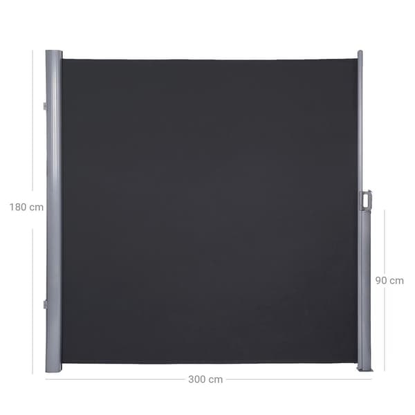 Rootz Sidefortelt - Altaner - Terrasser - Robust - Rustfast - Vandafvisende - Rivefast - Polyester - Vandtæt Pu - Beige - 180 x 350 cm