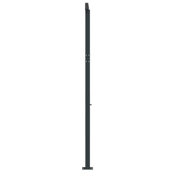 vidaXL Markisestolpesett antrasitt 600x245 cm jern