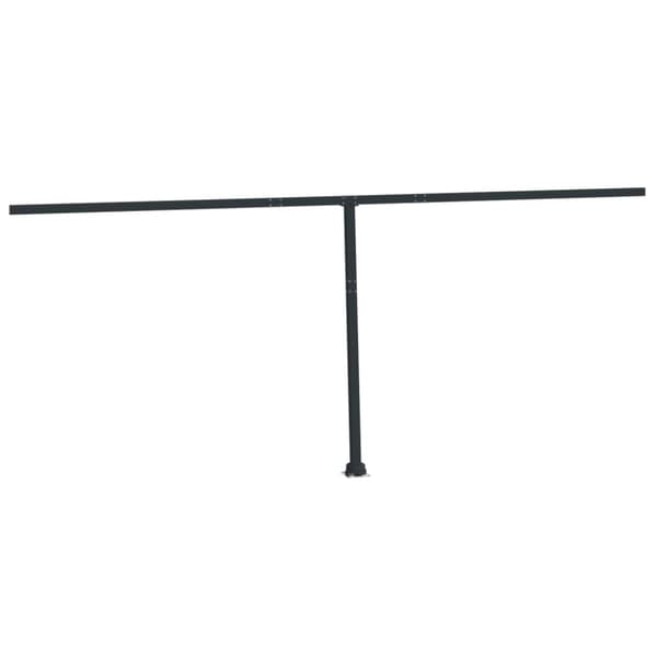 vidaXL Markisestolpesett antrasitt 600x245 cm jern