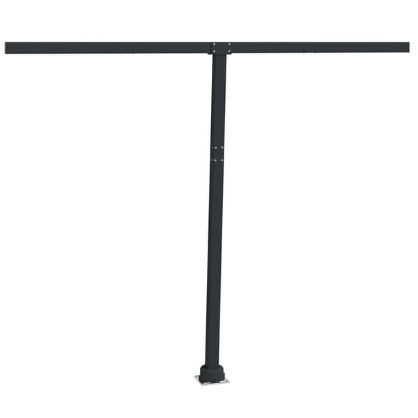 vidaXL Markisestolpesett antrasitt 300x245 cm jern