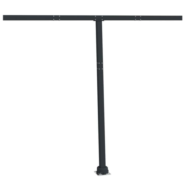 vidaXL Markisestolpesett antrasitt 300x245 cm jern