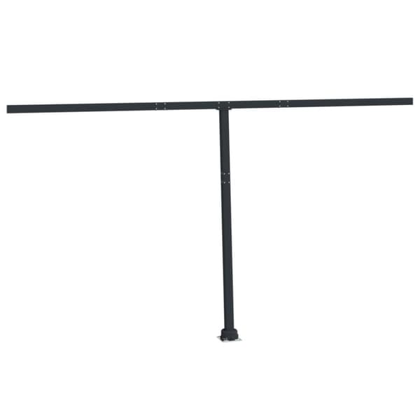 vidaXL Markiisin tolppasarja antrasiitti 450x245 cm rauta