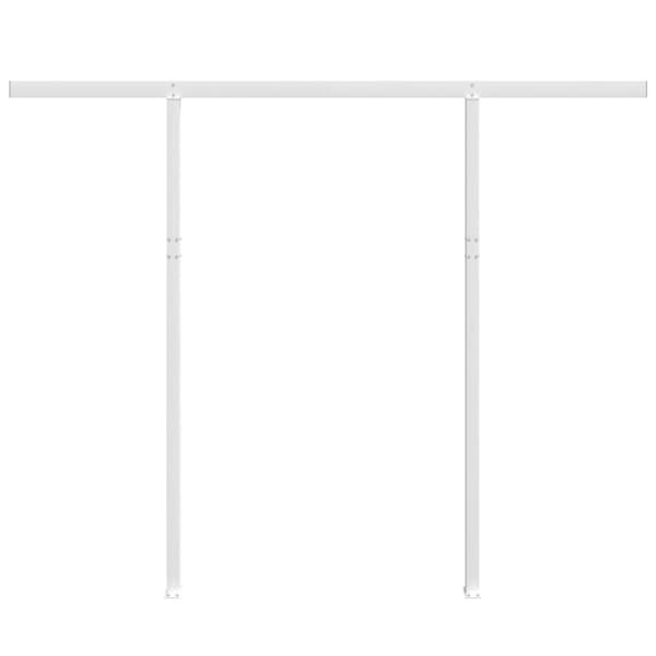 vidaXL Markisestolpesett hvit 300x245 cm jern