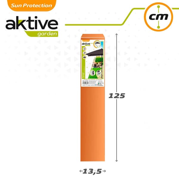 Aktive Parveke Alumiinitanko 120x200 Cm 38 Mm Korkeus 240 Cm Harmaa