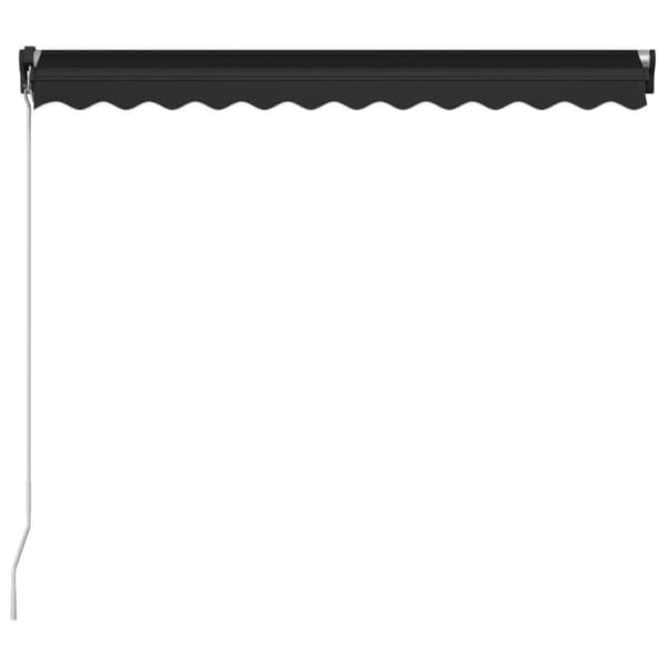 Markis manuellt infällbar 350x250 cm antracit