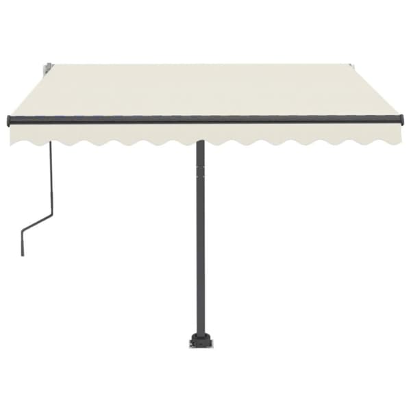 Vapaasti seisova sisäänkelattava markiisi 300x250cm kerma