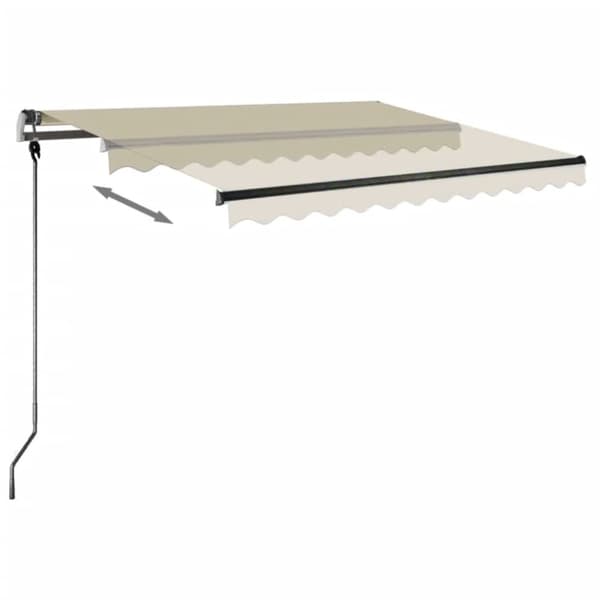 Vapaasti seisova sisäänkelattava markiisi 300x250cm kerma