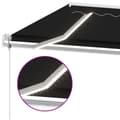 Miniatyrbild 5 av 10: Automatisk markis med vindsensor & LED 500x350 cm antracit