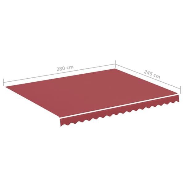 Markisväv vinröd 3x2,5 m