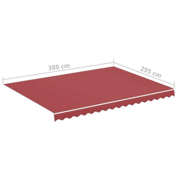 Varakangas markiisiin viininpunainen 4x3 m