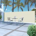 Miniatyrbild 1 av 6: Infällbar sidomarkis 160 x 500 cm gräddvit