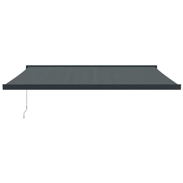Markis infällbar antracit 4x3 m tyg&aluminium