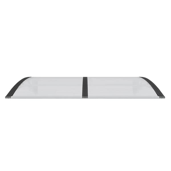 Entrétak svart 150x100 cm polykarbonat