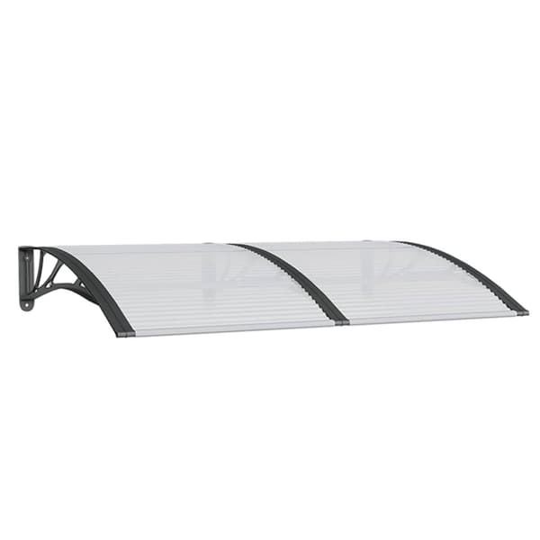 Entrétak svart 150x100 cm polykarbonat