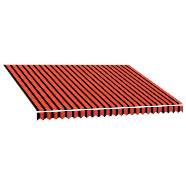Markisduk orange och brun 350x250 cm