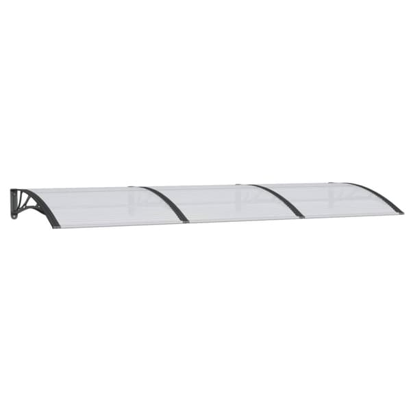 Ovikatos musta 300x100 cm polykarbonaatti