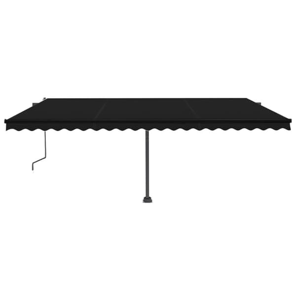 Markis automatisk fristående 500x350 cm antracit