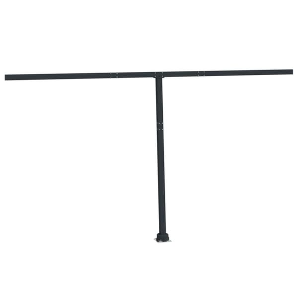 Markiisin tolppasarja antrasiitti 450x245 cm rauta