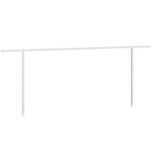Markiisin tolppasarja valkoinen 600x245 cm rauta